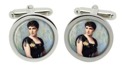 Damen Randolph Churchill Manschettenknöpfe In Chrombox - Bild 1 von 4