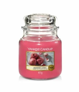 Yankee Candle Roseberry Sorbete Mediano Jarro Jardín Colección Escondite  - Imagen 1 de 2