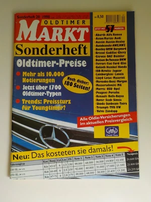 Zeitschrift Oldtimer Markt Sonderheft 20 1998 Mercedes Heckflosse De Tomaso DKW - Bild 1 von 4