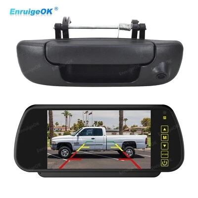 Tailgate Handle  Rear View Backup Camera for Dodge Ram 1500 2500 3500 2002-2008 - Image 1 of 4