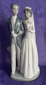 Lladro Black Legacy Collection #5274 “ Wedding Day “ Bride & Groom No Box - Picture 1 of 9