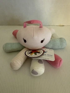 NWT UNDER THE NILE Scraptopus Octopus Organic Cotton Baby Toy Safe Pink - Picture 1 of 5