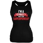I'm A Gymnast What's Your Superpower Black Juniors Soft Tank Top