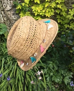 New Look Paper Straw Summer Trilby Hat - Picture 1 of 2