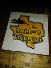 (1)DALIOS  MOTORCYCLE  DEALER  DECAL ft worth tx