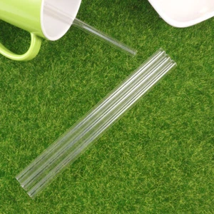 Klar Glas Strohhalme Glas Rühren Stroh Glas Cocktail Strohhalme - Bild 1 von 11