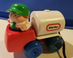 Vintage Little Tikes Toddle Tot Driver man Figure/FUEL GAS Truck Vehicle w/hose - Picture 1 of 7