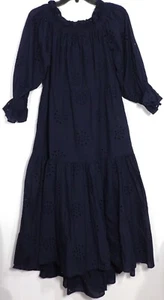 Vestido Chicos Azul Marino Con Ojales Fuera del Hombro Talla 0 (4/6) R15 - Imagen 1 de 4