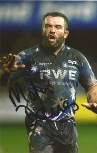 OSPREYS RUGBY UNION: MEFIN DAVIES SIGNED 6x4 ACTION PHOTO+COA - Bild 1 von 1