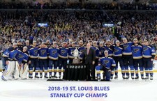 2018-19 ST. LOUIS BLUES TEAM 8X10 PHOTO HOCKEY PICTURE NHL STANLEY CUP CHAMPS