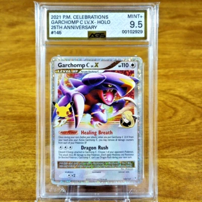 Pokemon Celebrations Classic Collection Garchomp C LV.X 145/147 AGS Mint+ 9.5 - Image 1 of 3