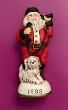 5” Ceramic Santa With Dog & Vintage 1898 Telephone 1992 Korean Replica 