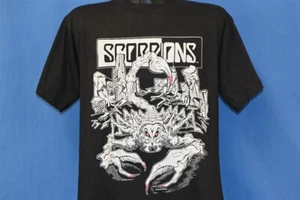 vtg 90s SCORPIONS TEASE ME PLEASE ME TOUR 1990-91 HARD ROCK t-shirt MEDIUM M - Picture 1 of 5