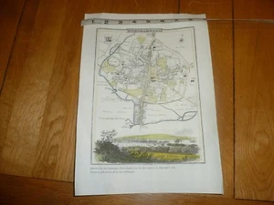 1807 NORTHAMPTON town MAP - 1971 reprint of the Map of this town - Picture 1 of 3