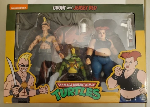 NECA TMNT Teenage Mutant Ninja Turtles Grunt and Jersey Red New Cover