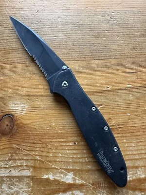 Kershaw Leek 1660CKTST Assisted Knife Frame Lock Combo Edge Blade USA - Image 1 of 4