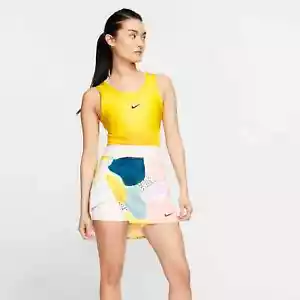 Pantaloncini Nike Sportswear Air Court Tennis Nuovi Giallo Bianco Rosa Blu Donna - Foto 1 di 8