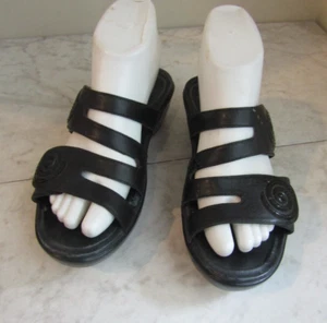 Dansko Dixie Swirl Schwarz Leder Sandalen Pantoletten Slipper Comfortschuhe EU 38 - Bild 1 von 5