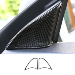 ABS Carbon Fiber A Pillar Horn Frame Cover Decor 2PCS For Benz GLA CLA 2013-2019 - Picture 1 of 8