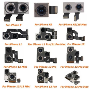 Rear Back Camera Replacement For iPhone XR XS 11 12 13 14 15 16 Pro Max Plus Lot - Picture 1 of 40