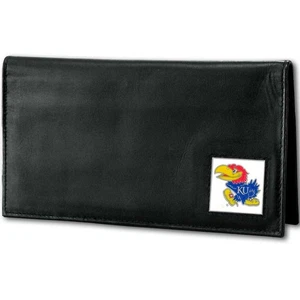 NCAA Fan Shop Kansas Jayhawks Deluxe Leder Scheckbuchhülle Einheitsgröße schwarz - Bild 1 von 2