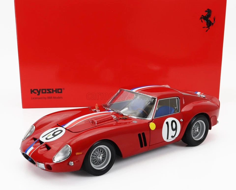 1/18 KYOSHO - FERRARI - 250 GTO 3.0L V12 COUPE TEAM PIERRE NOBLET N 19 2nd 08438 - Immagine 1 di 1