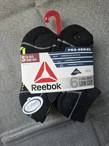 Reebok Boy's Pro Series Low Cut Socks, 6 Pack Size 6-10.5 Shoe - Picture 1 of 2