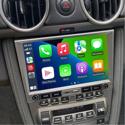 4+64G Car Stereo Radio For Porsche Cayman Boxster 987 Carplay Android15 GPS WIFI - Image 1 of 4
