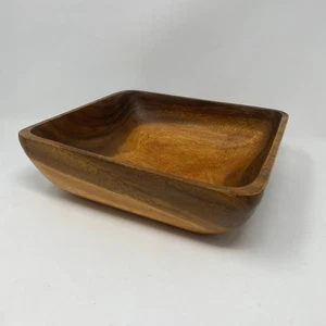 Large Wood bowl MCM 10” - Picture 1 of 5