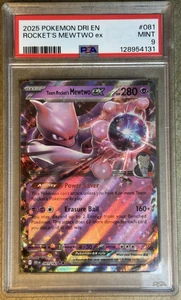 2025 Pokemon Destined Rivals EN Rocket's Mewtwo ex #081 💎 PSA 9 - Bild 1 von 6