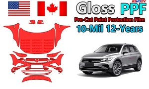PreCut PPF Paint Protection Film For Volkswagen Tiguan Elegance 2022-2024 - Picture 1 of 12