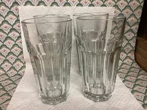 Libbey GIBRALTAR Clear Tumbler 22oz Ice Tea Glasses Set of 4 ~ 7” EUC Lot A READ - Picture 1 of 7