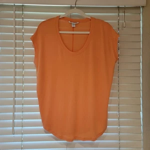 Athleta Cloudlight Stratus Tee T-Shirt Size Small Orange Soft Stretch NWOT NEW - Picture 1 of 5