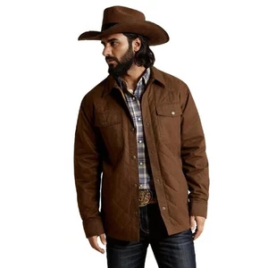 Ariat grizzly shirt jacket in Demitasse - Picture 1 of 11