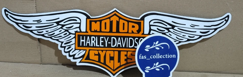 Harley Davidson Porcelain Enamel Sign  28 x 9 Inches 1 Sided - Image 1 of 4