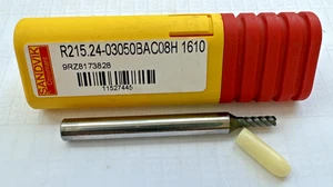 Sandvik Coromant R215.24-03050BAC08H 1610 3mm CR 4 Flute Carbide Coated End Mill - Picture 1 of 4