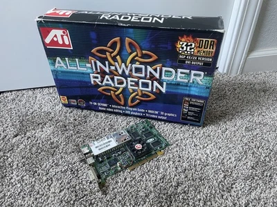 ATI All-in-Wonder Radeon AGP 4x/2x DVI Output 32MB DDR Memory Video Card - Image 1 of 4
