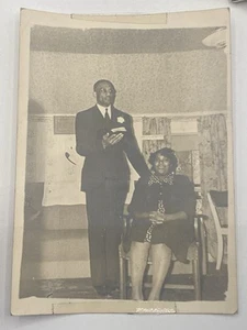 Vintage Photo African American Couple, Reverend and Wife - Picture 1 of 5