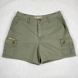 L.e.i. Jeans Surplus pantaloncino donna taglia 7 verde tasche cargo vintage anni 90 bottoni mosca - Foto 1 di 14
