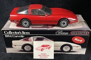 Jim Beam 1984 Chevrolet Corvette Decanter Red Regal China 1988 Empty w/ BOX! - Picture 1 of 7