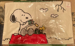 Funda de almohada lumbar Pottery Barn Peanuts™ vacaciones Snoopy Woodstock nueva - Imagen 1 de 8