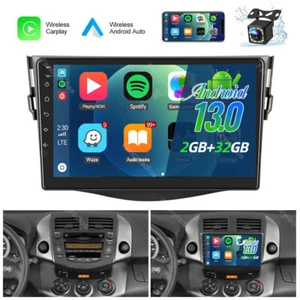 For Toyota RAV4 2006-2012 Carplay 9" Car Stereo Radio Android 13.0 GPS Navi WiFi - Picture 1 of 12