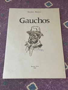 Impresiones Eleodoro Marenco "Gaucho" Edición Limitada Buenos Aires 1980 - Imagen 1 de 5