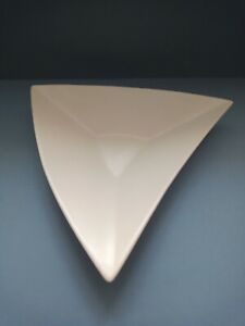 Decorative Cream Triangular Shaped Bowl, Width 28cm Height 3.5cm, Good Condition
