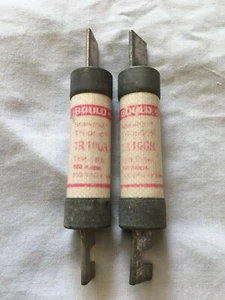 (2) Gould TRI-COR 100amp Class RK-5 fuse Time Delay 240 volt Shawmut 200,000a ac - Picture 1 of 2