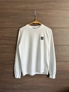 Stone Island Patch Program White Men's Lightweight Long Sleeve Size L - Picture 1 of 14
