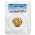 $5 Liberty Gold Half Eagle Ms-62 Pcgs