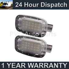 2X FOR MERCEDES A B C E G GL CLK CLASS 8 WHITE LED INTERIOR FOOTWELL BOOT LAMP