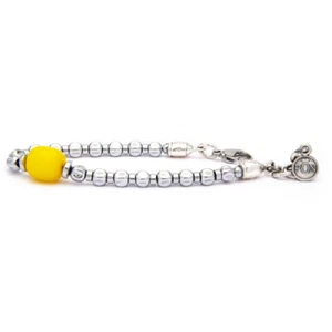 Bracciale Unisex Silverado centrale Ambra e Granine Portonovo - BRA047304 - Foto 1 di 1
