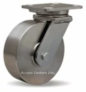 Rueda rígida de acero inoxidable Hamilton de 6" R-WHS-6SB, 1.200 lb Capacidad - Imagen 1 de 1